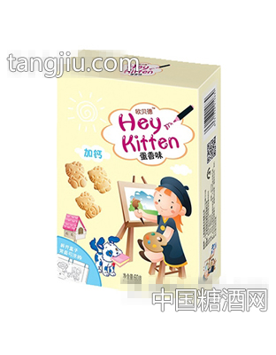 欧贝德60g儿童饼干三只熊蛋香味