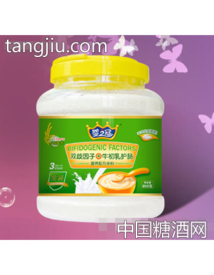 一轩桶装护肠双歧因子+牛初乳营养米粉（3段）