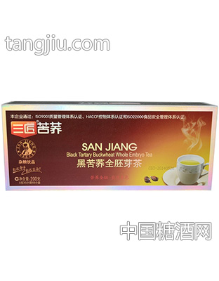 三匠黑苦荞全胚芽茶200g条盒装