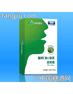音悦维C绿茶润爽糖30g