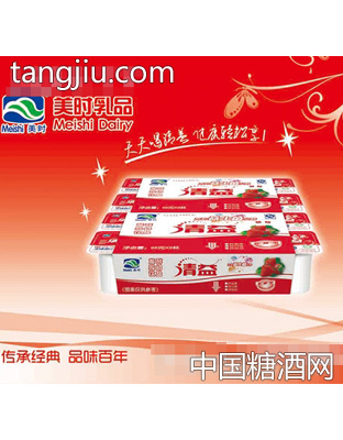 98mlx8杯美时清益八连杯发酵酸奶（草莓味）