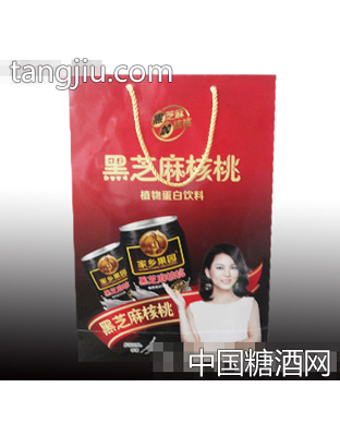 家乡果园黑芝麻核桃饮品手提装