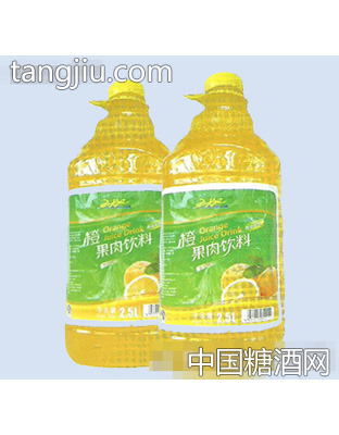 五龙口橙果肉饮料2.5L