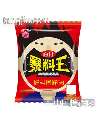 华夏百分麻辣蟹黄味香脆面60g