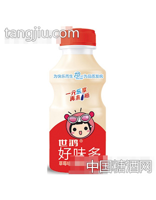 世鸿好味多乳酸菌饮料草莓味340ml