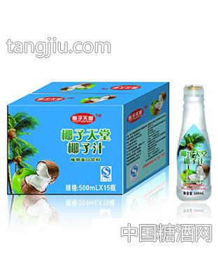 椰子天堂椰子汁500mlx15瓶