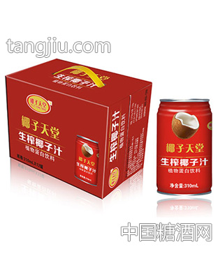 椰子天堂生榨椰子汁310mlx12罐