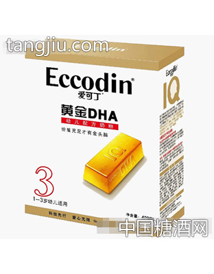 爱可丁黄金DHA幼儿配方奶粉（盒装）