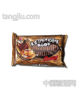 朱古力味+奶茶味夹心饼干