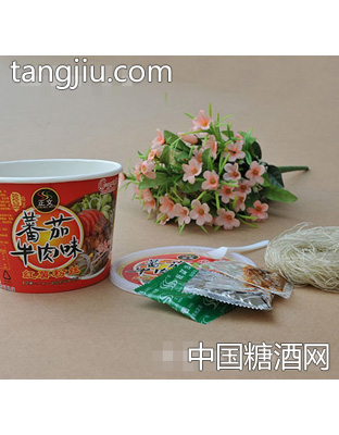 正文番茄牛肉味红薯粉丝