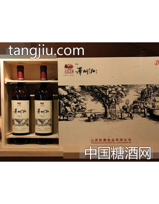 泽州红山楂红酒750ml四支礼盒