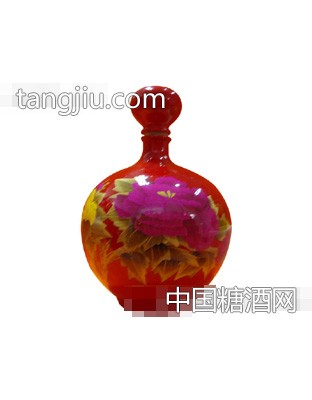 红油彩坛子酒