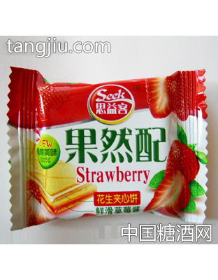 思益客果然配威化饼干（草莓味）