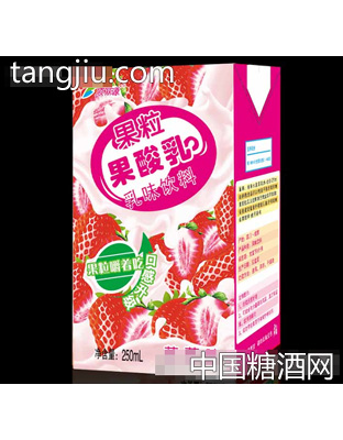 顺丽源草莓味果粒果酸乳