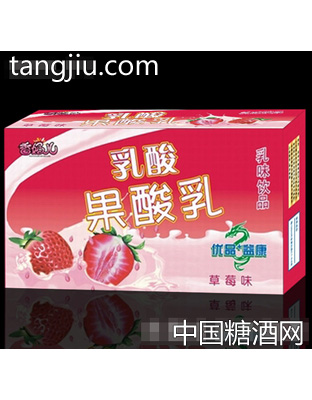 草莓味乳酸果酸乳箱装