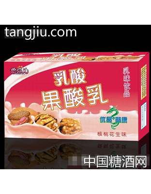 核桃花生味乳酸果酸乳箱装