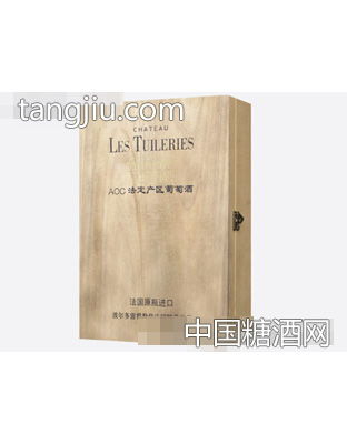 雷翟勒依酒庄双支桐木盒