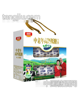 中老年高钙低糖奶箱装