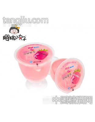 樱桃小丸子125g双层果冻草莓味