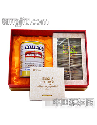 太爱肽纯胶原肽礼盒组鳕鱼+骨肽8g+350g