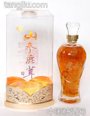 山参鹿茸酒水晶盒