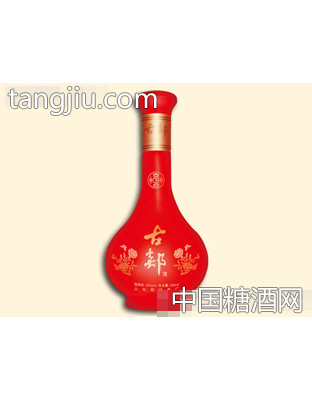 古郯红花瓶