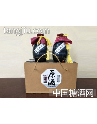 唐伯虎原酒礼盒蓝瓷双支装