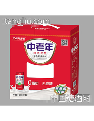 汇中养生季中老年欧式发酵植物益生菌饮品200ml