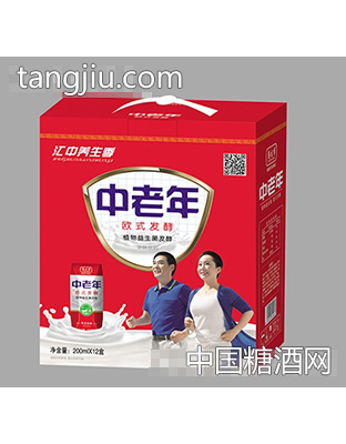 汇中养生季中老年欧式发酵饮品200mlx12