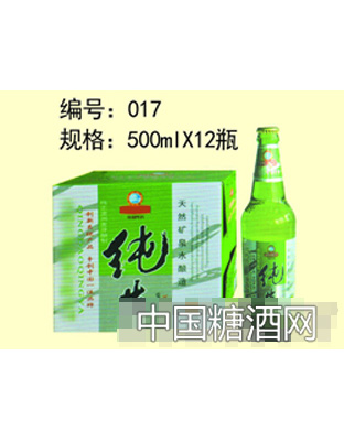 纯生风味啤酒