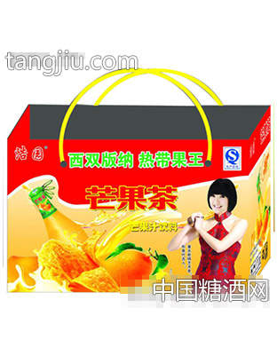 浩园芒果茶芒果汁饮料手提袋