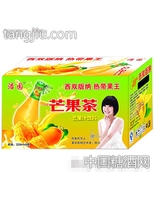浩园芒果茶芒果汁饮料228mlx8瓶