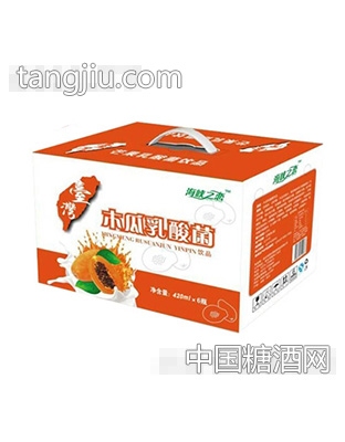 海峡之恋木瓜乳酸菌420mlx6瓶