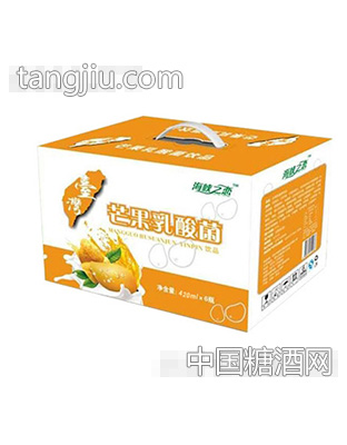 海峡之恋芒果乳酸菌420mlx6瓶