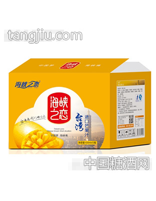 海峡之恋进口芒果汁420mlx12瓶