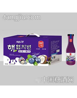 海峡之恋蓝莓椰肉果汁328mlx10瓶