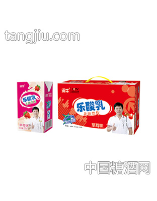 沃牛乐酸乳草莓味250ml