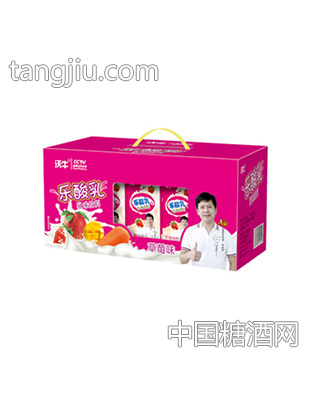 沃牛乐酸乳草莓味箱装