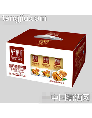 好养道高钙核桃牛奶250mlx12盒