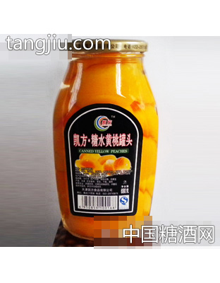 凯方糖水黄桃罐头690g