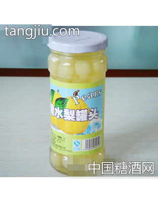 凯方糖水雪梨球罐头360g