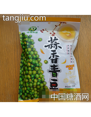 连一蒜香青豆