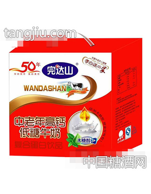 完达山中老年高钙低糖牛奶饮品250mlx16盒