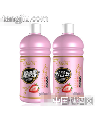 天乐园糙米露草莓味350ml