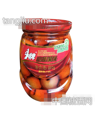 头牌山楂果罐头890g
