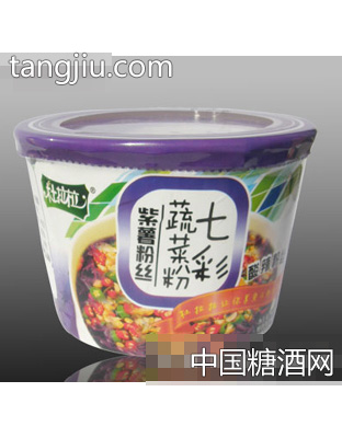 杜拉拉紫薯酸辣粉