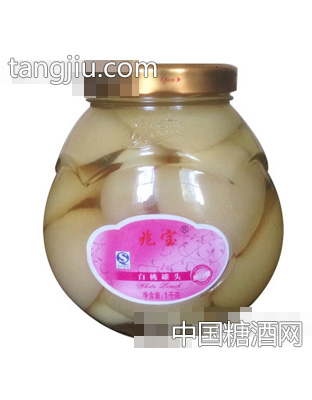 兆宝白桃罐头1kg