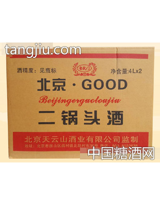 玄武门北京GOOD二锅头酒4Lx2