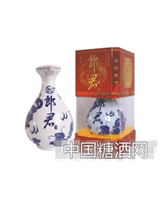 吉祥郎君（青花瓶）