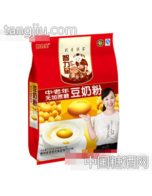 智力星中老年无加蔗糖豆奶粉1000gx14
